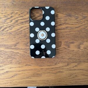 Kate Spade Black and White Polka Dot Case (iPhone 12 pro max)